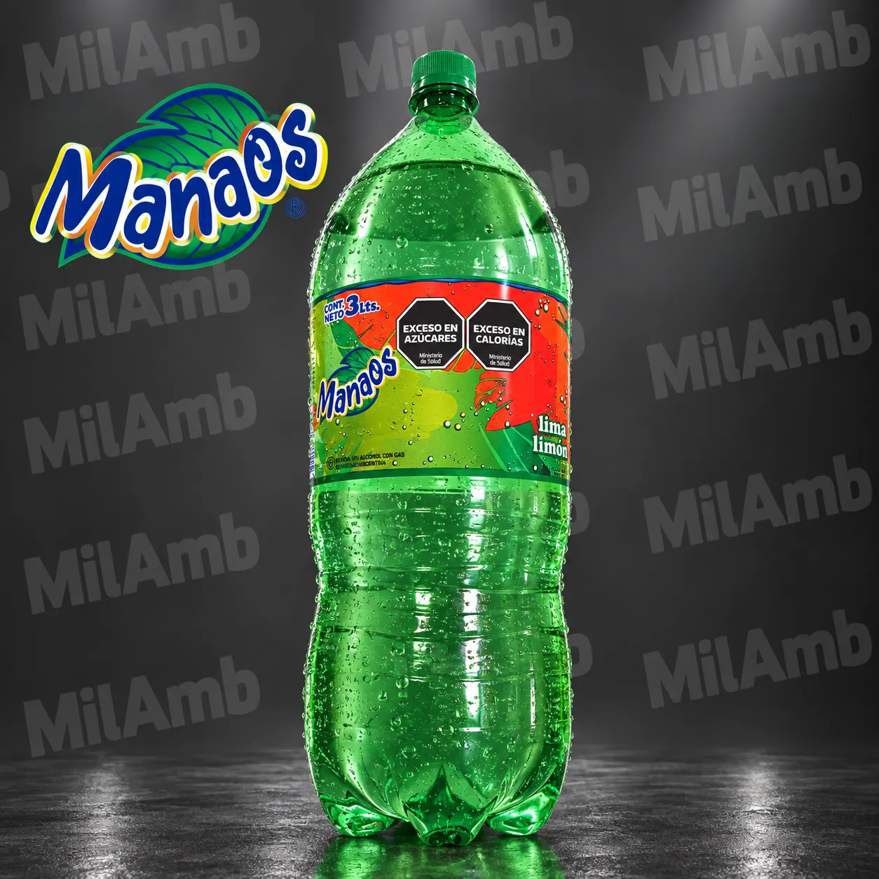Gaseosa Manaos 3L. Lima Limón