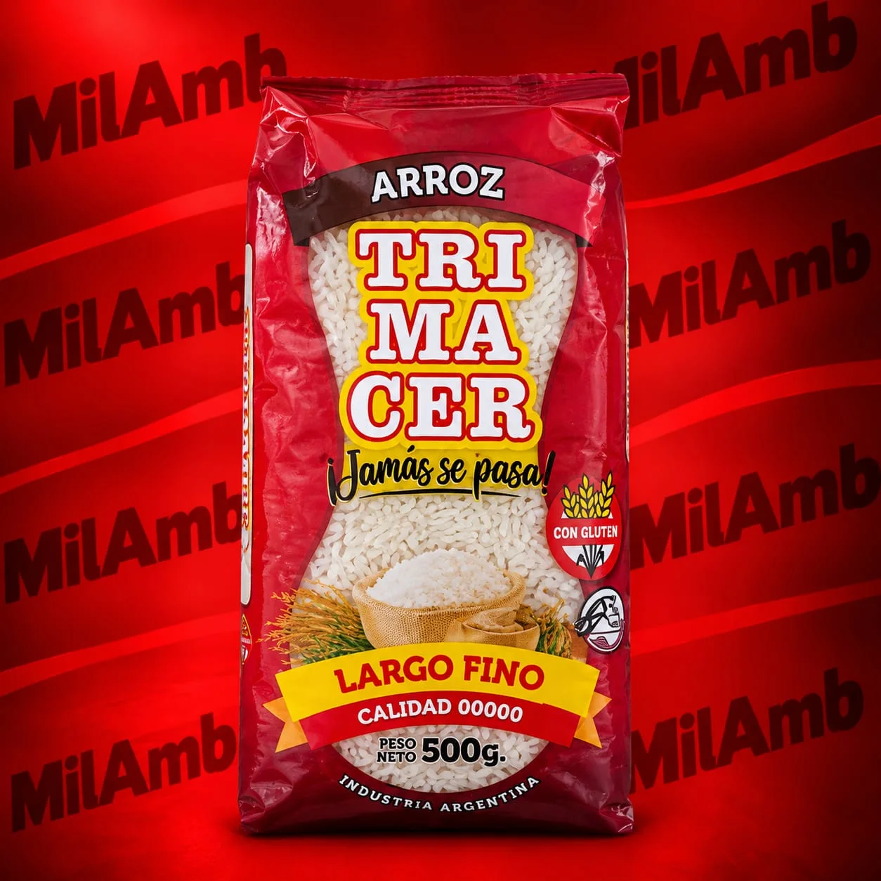Arroz Largo Fino 500g. TRIMACER