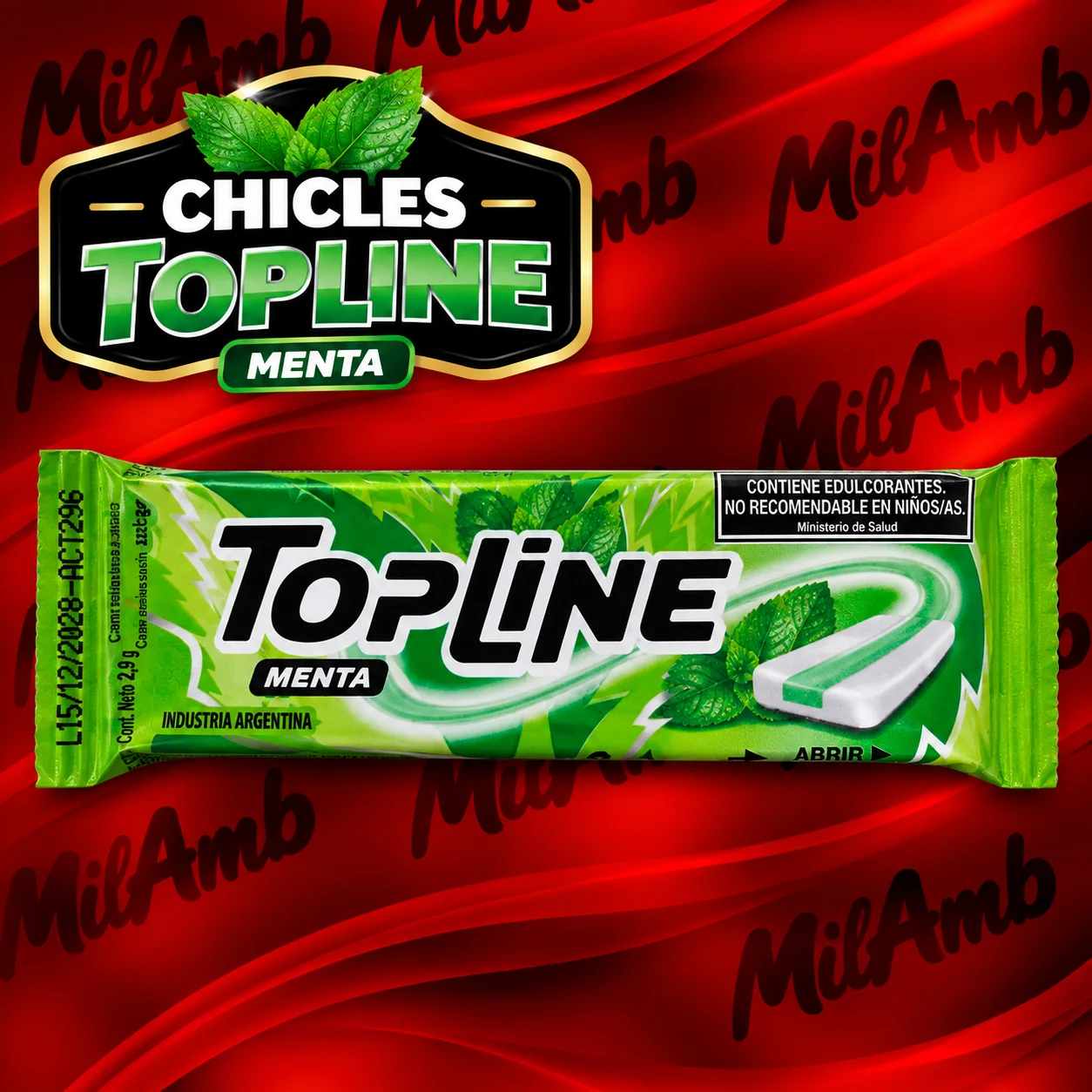 Chicle Menta TOPLINE