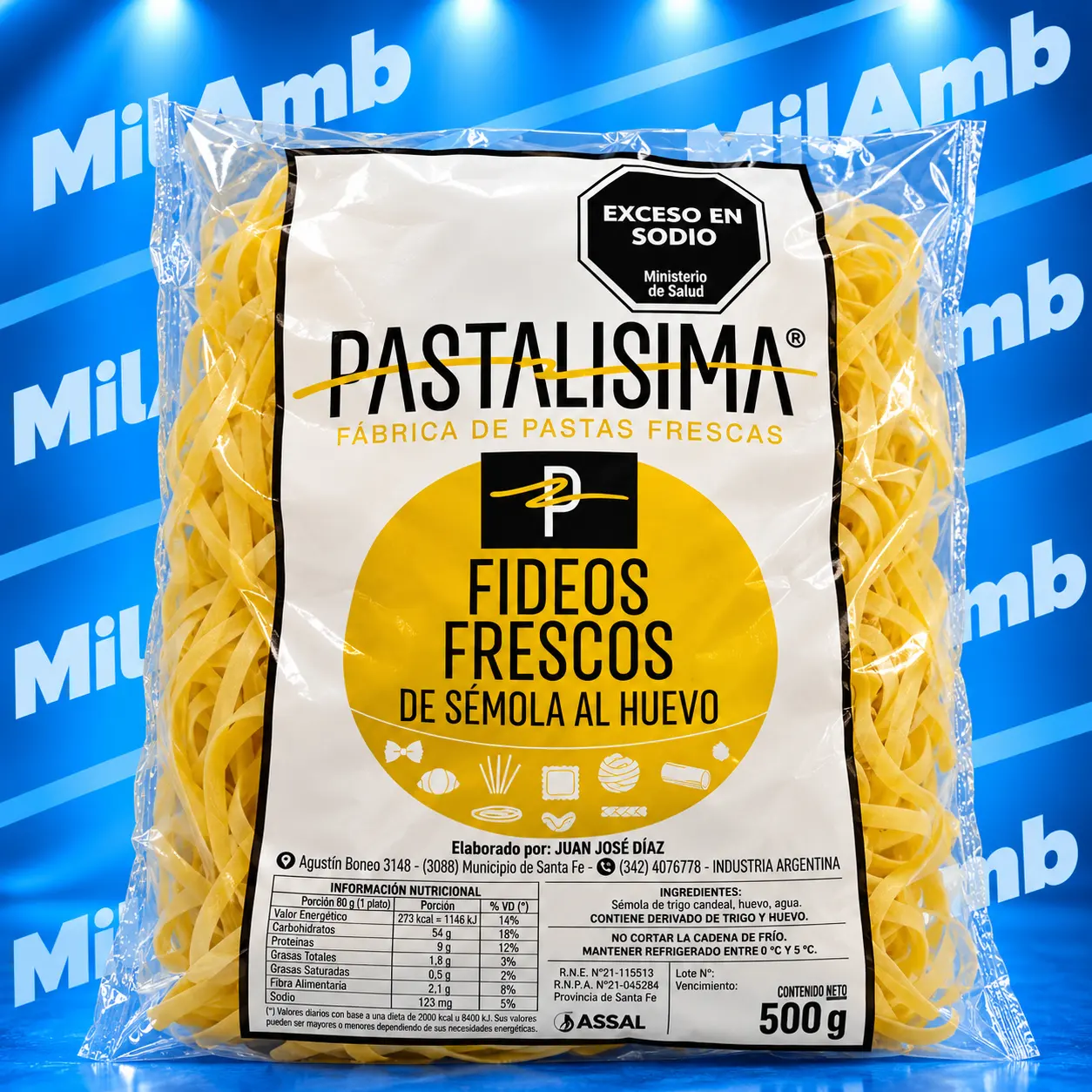 Fideos Frescos 500g. PASTALISIMA