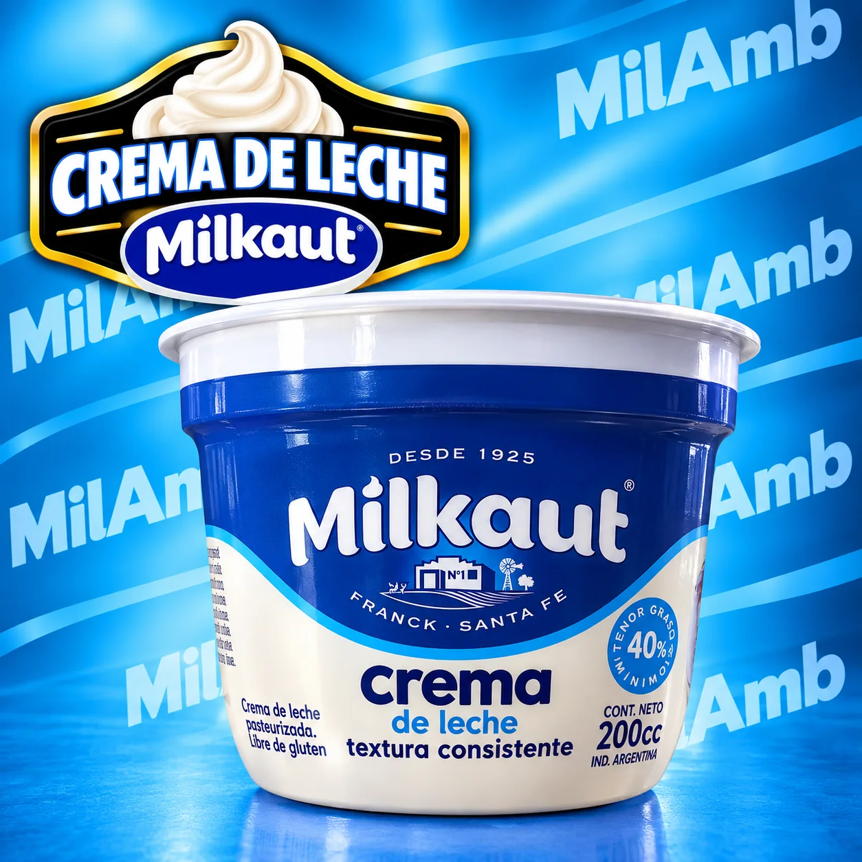 Crema de Leche Simple 200ml. MILKAUT