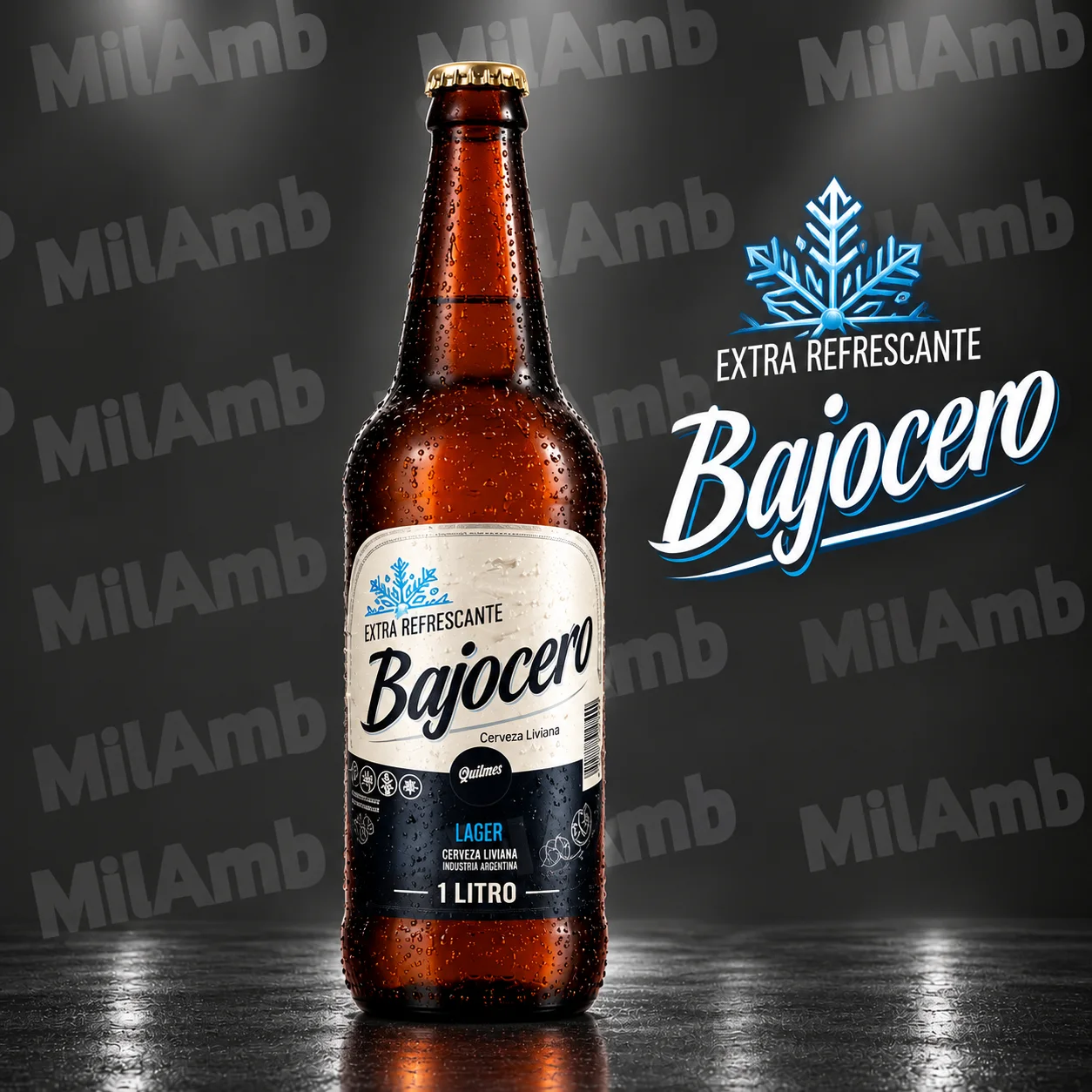 Cerveza Quilmes ¨Bajo 0¨ 2L.