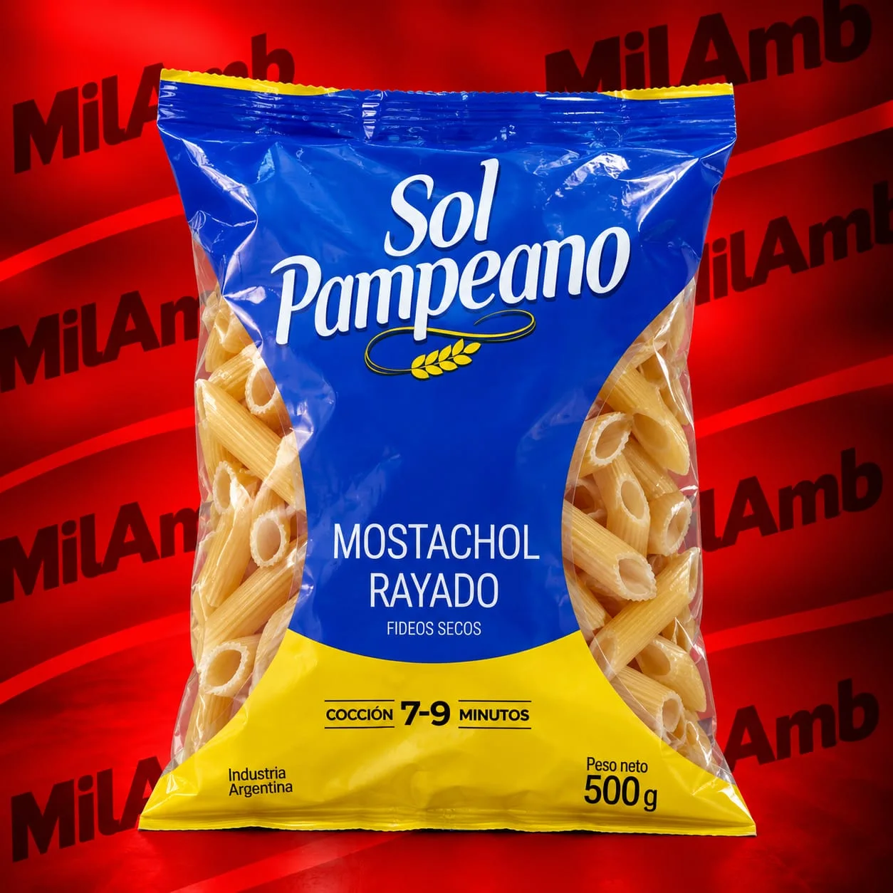 Fideos Mostachol SOL PAMPEANO