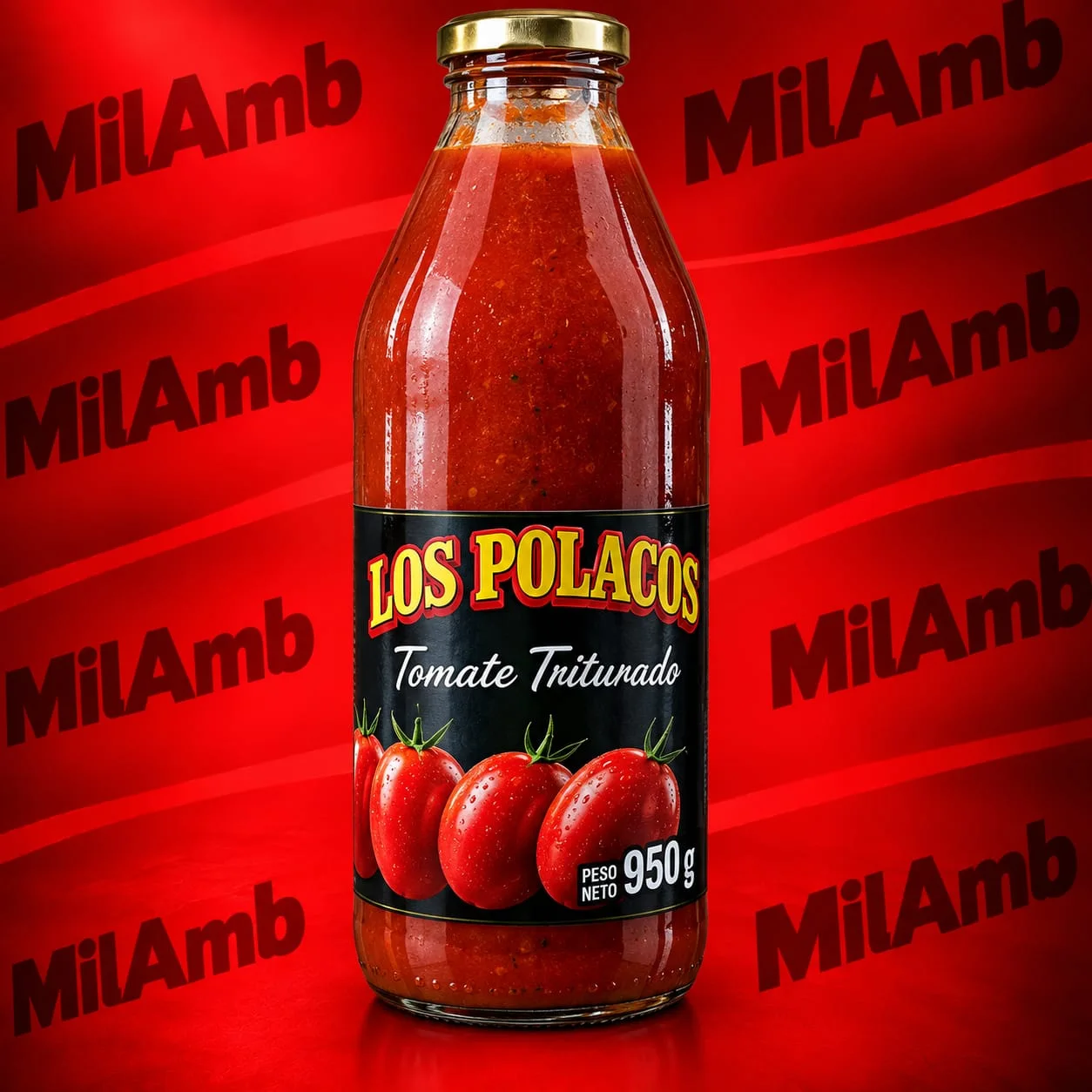 Pure de Tomate 950g. Botella LOS POLACOS