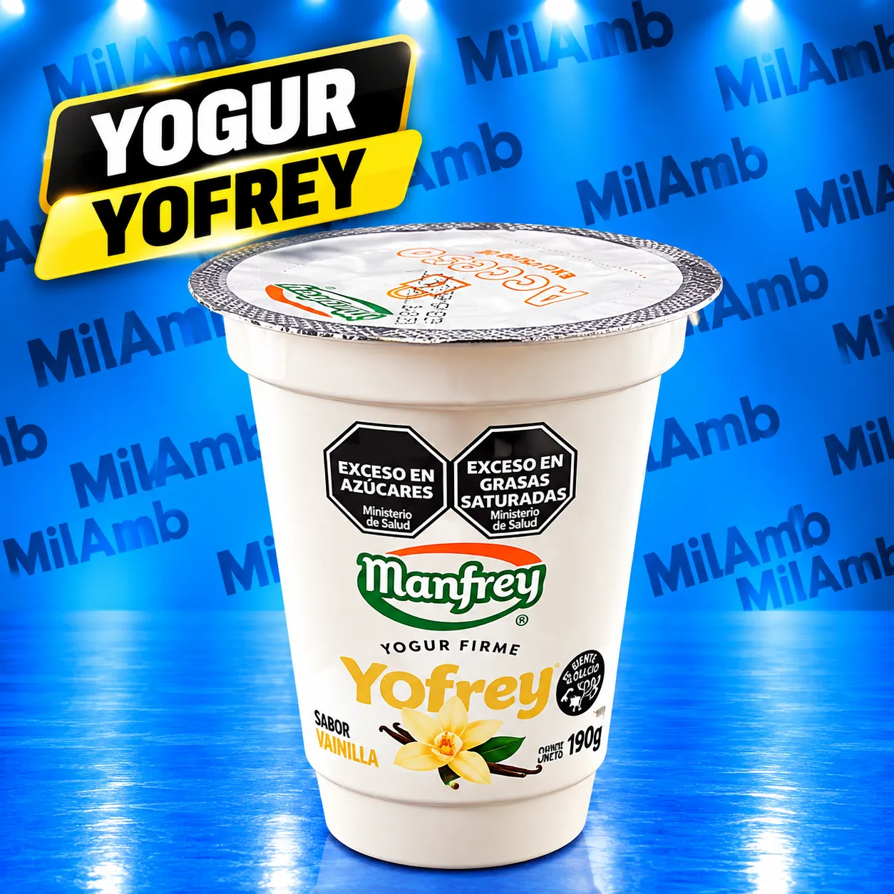 Yogur Firme Vainilla 140g. MANFREY