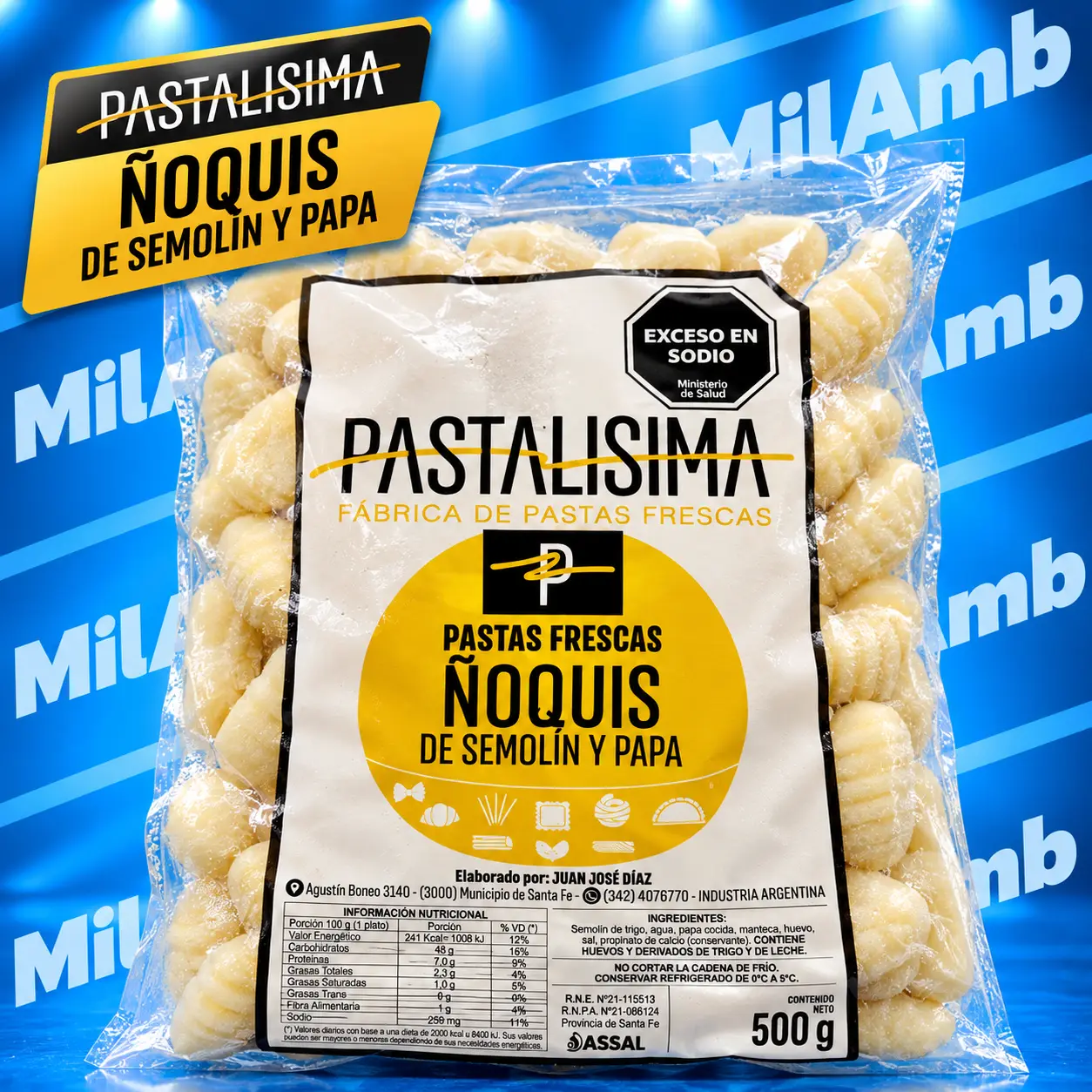 Ñoquis 500g. PASTALISIMA