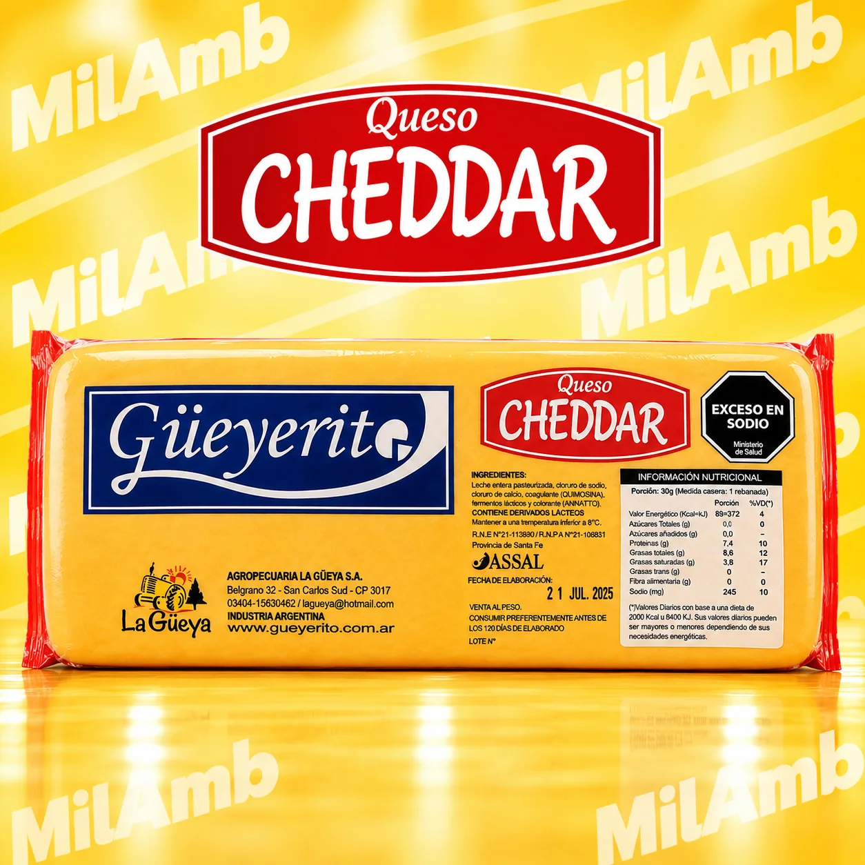 Queso Cheddar GÜEYERITO