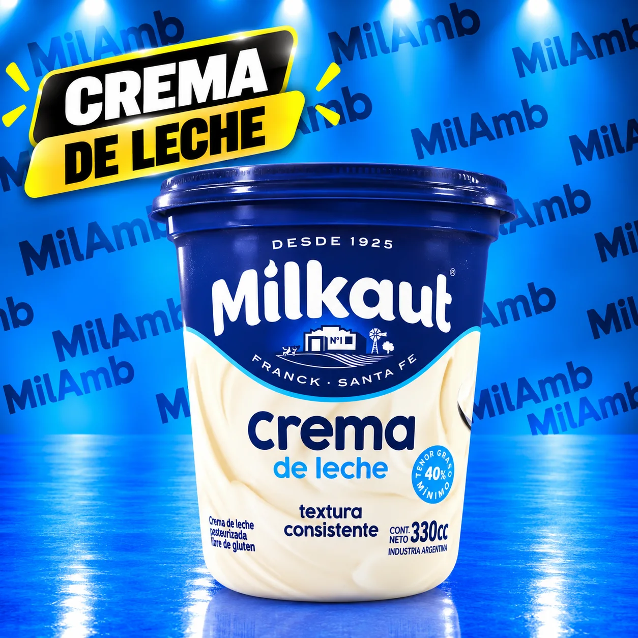 Crema de Leche 330cc. MILKAUT