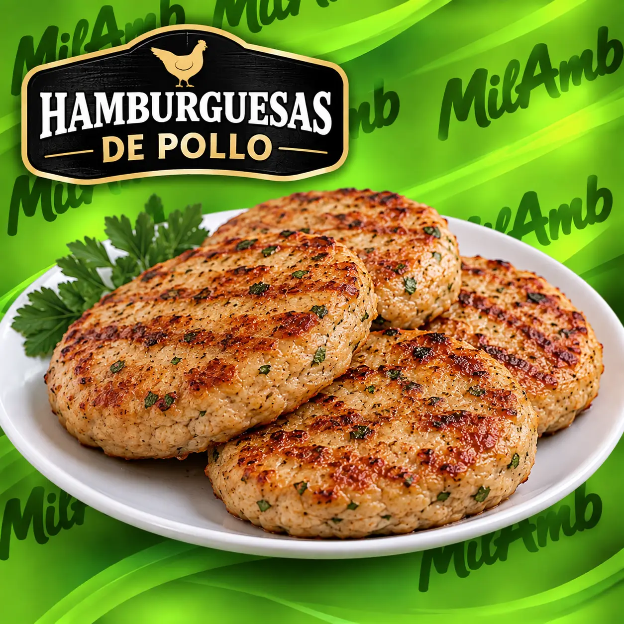 Hamburguesas de Pollo CACERAS
