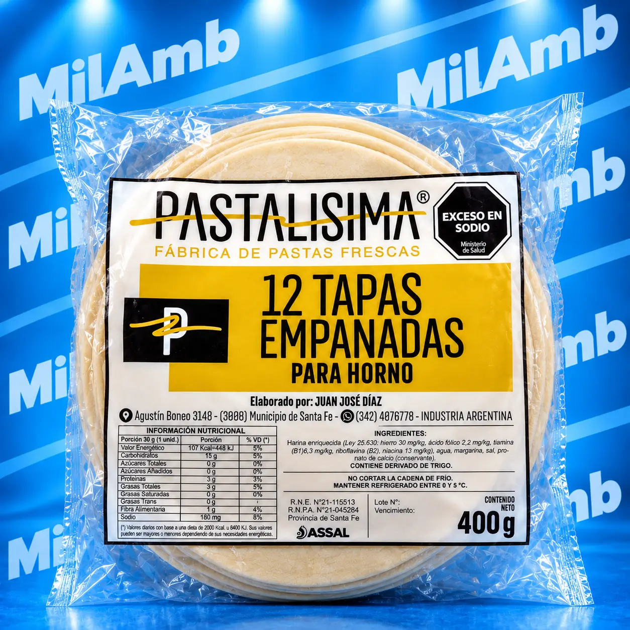 Disco de Empada para Horno PASTALISIMA