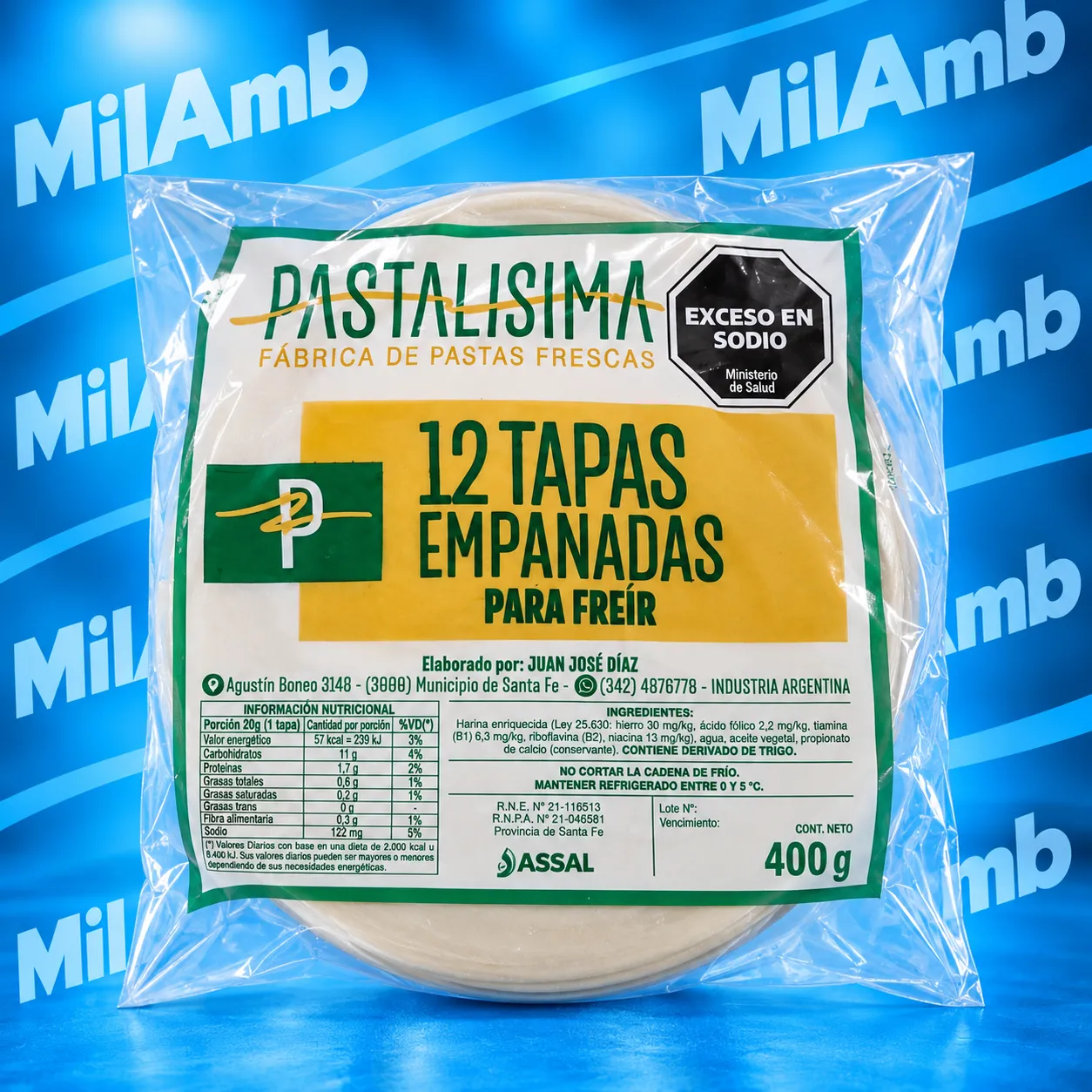 Disco de Empada para Freír PASTALISIMA