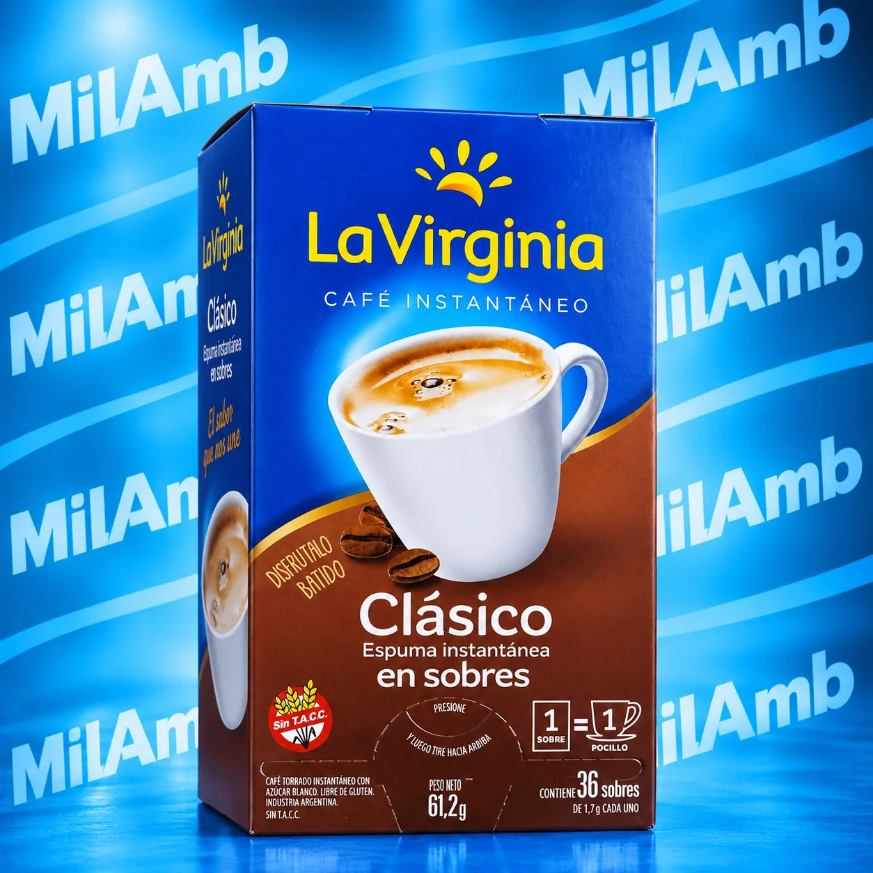 Café Instantáneo 36 sobres LA VIRGINIA