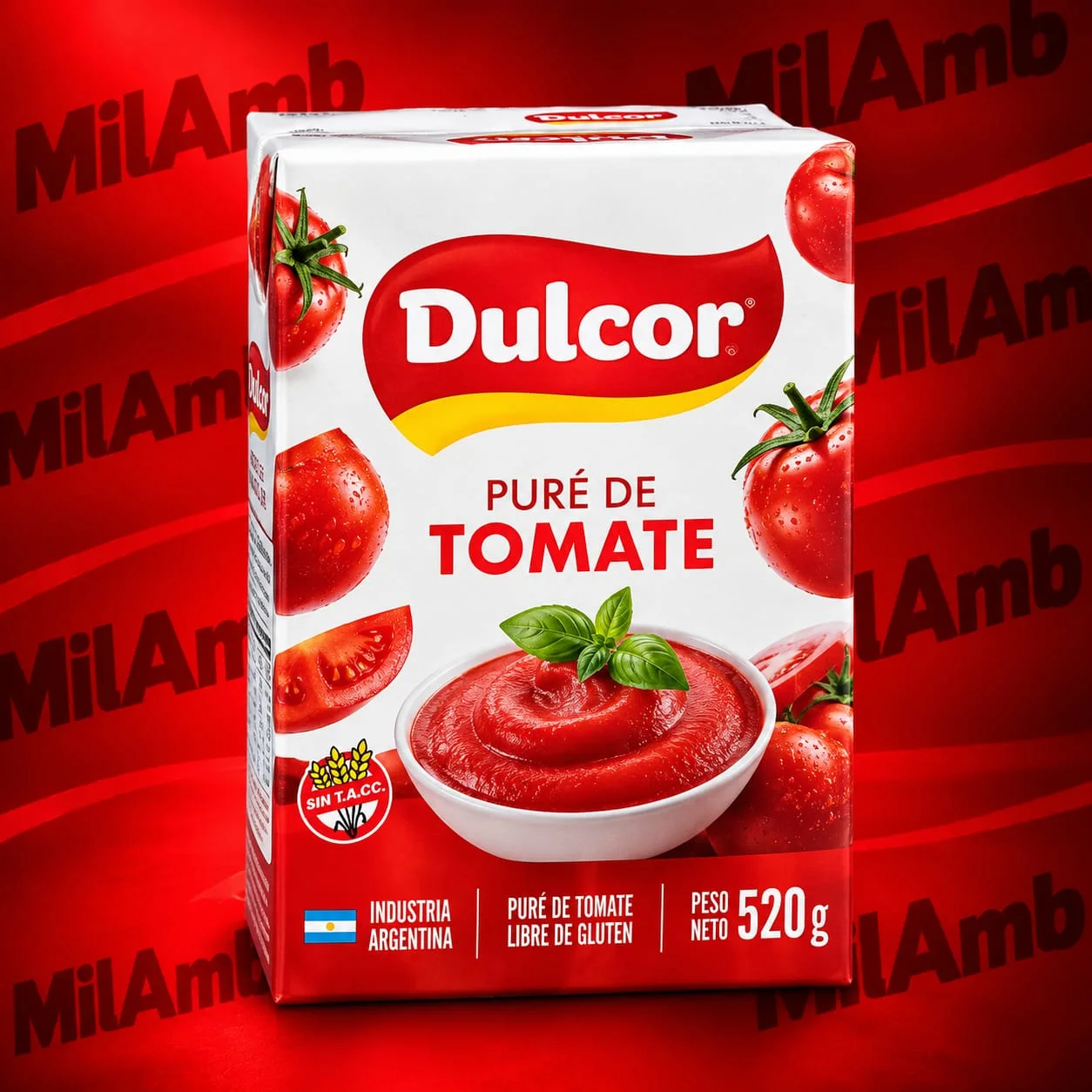 Puré de tomate 530g. DULCOR