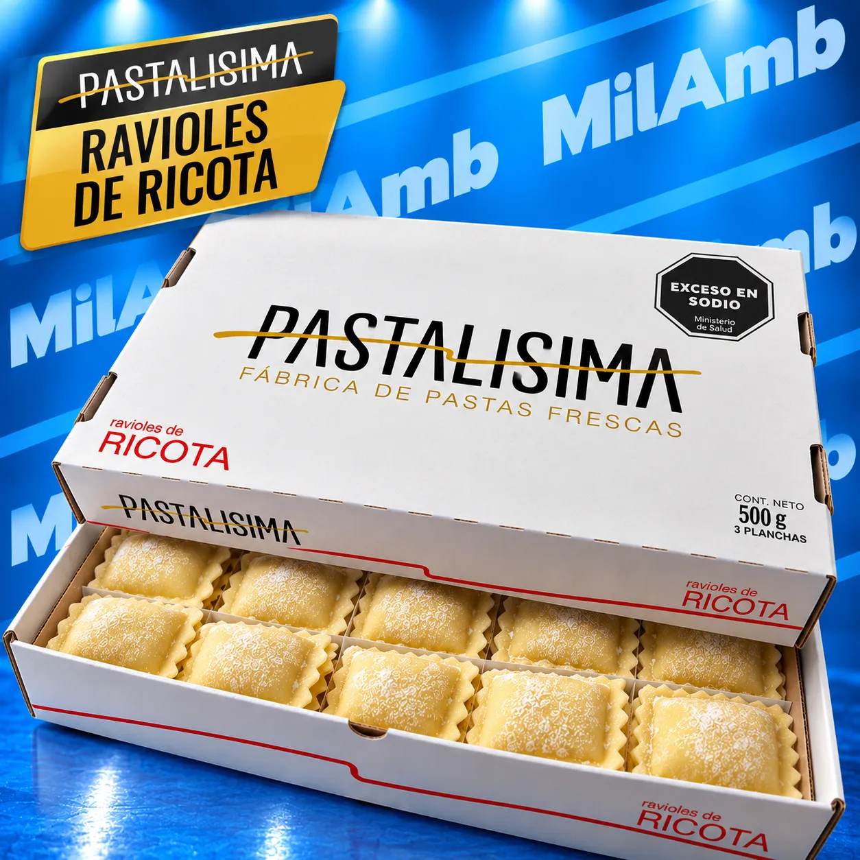 Ravioles de Ricota PASTALISIMA