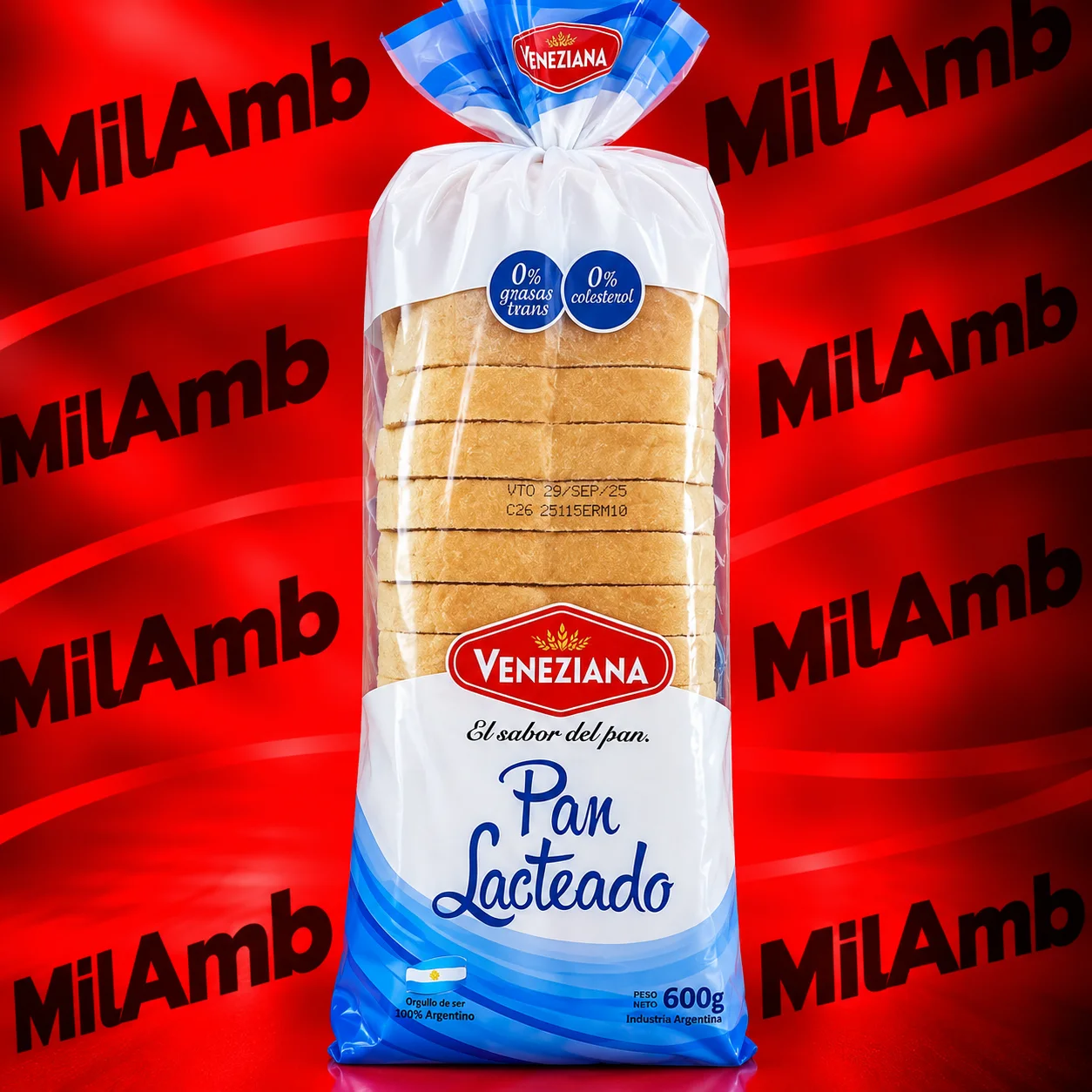 Pan Lactal 600g. Veneziana (grande)